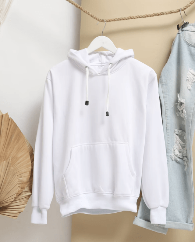 white hoodie